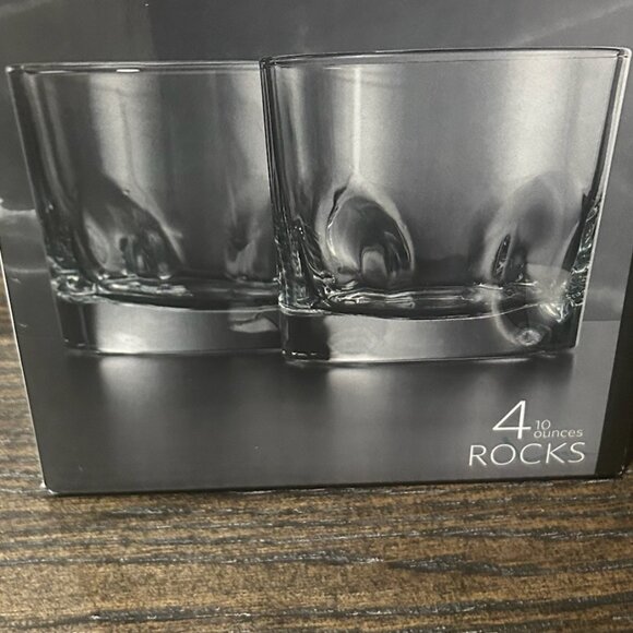 NIB Set of 4 EVO Rocks Glasses - Picture 2 of 4